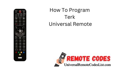 How to program terk universal remote. Things To Know About How to program terk universal remote. 